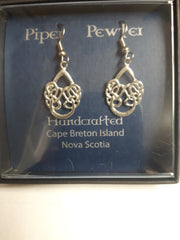 Earrings (Piper Pewter Celtic Swirl ER17)