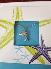 Pewter Necklace (Dolphin Charm CD-43)