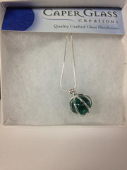 Caper Glass Necklace (Green)