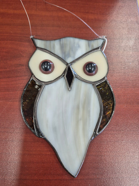stained glass owl