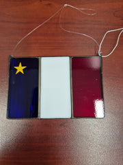 stained glass acadian flag