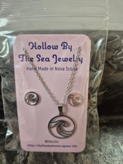 Wave Necklace and Earrings