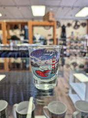 Shot Glass Cape Breton lighthouse/lobster