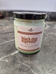 Candle Black Dog Espresso 9oz (Rescue Coffee)