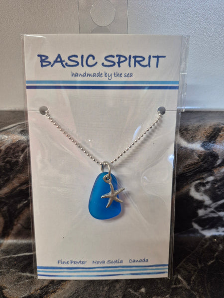 Starfish w/Blue Seaglass (JNC508t)
