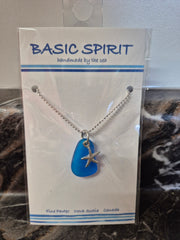 Starfish w/Blue Seaglass (JNC508t)