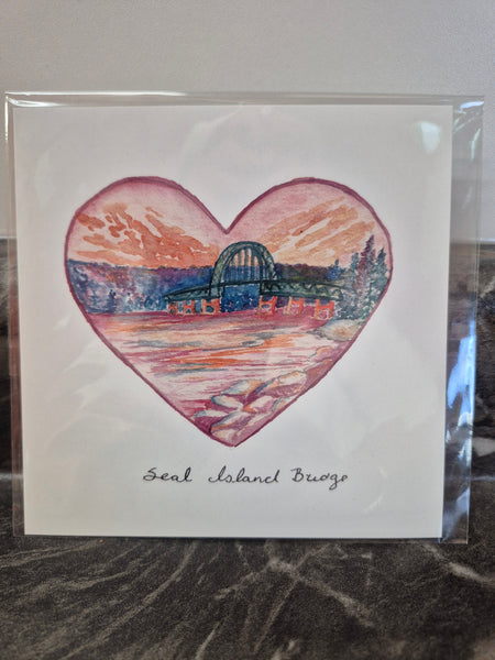 Seal Island Bridge Print 5x5