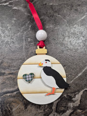 Puffin Round Ornament