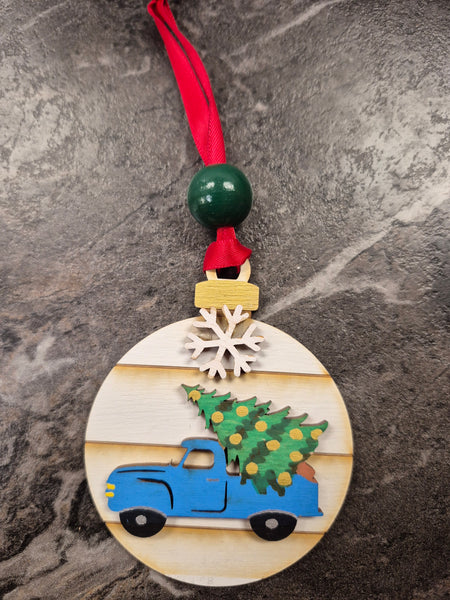 Blue Truck Ornament