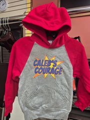 Caleb Youth Hoodie (GREY/RED) - XL