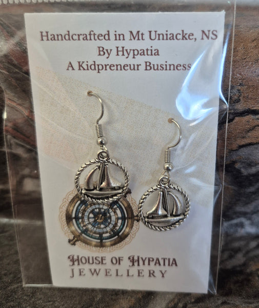 Earrings - Sail Boat