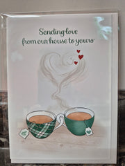 Notecard (Sending Love from Our House to Yours)