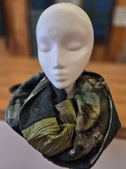 Patchwork Infinity Scarf - Fern Grove