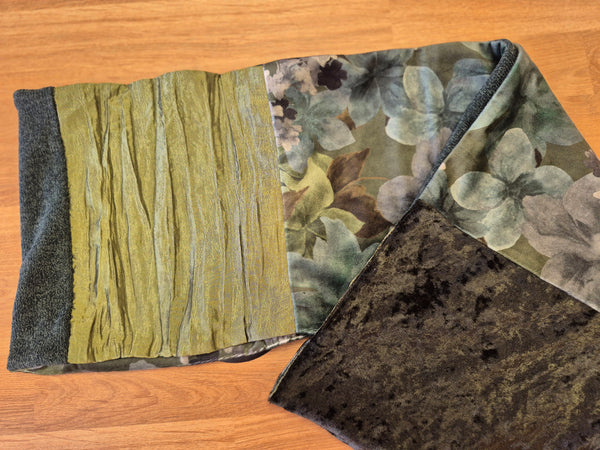 Patchwork Infinity Scarf - Fern Grove