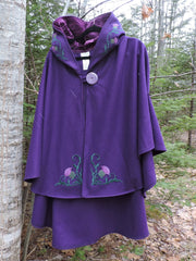 Arran Hooded Cape - Purple