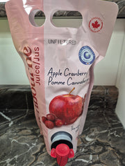1.5l Apple Cranberry Juice Bag (Unfiltered)