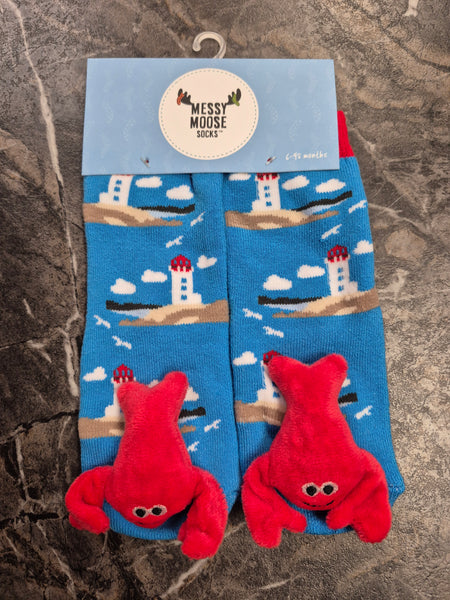 Lobster Socks (0-36 mth)