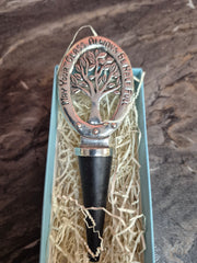 Wine Stopper (Glass Half Full Pewter) ST-44