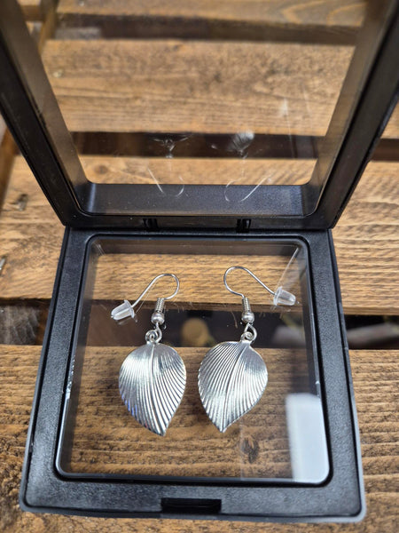 Earrings -  Leaf Sterling Silver Findings