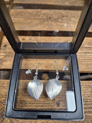 Earrings -  Leaf Sterling Silver Findings