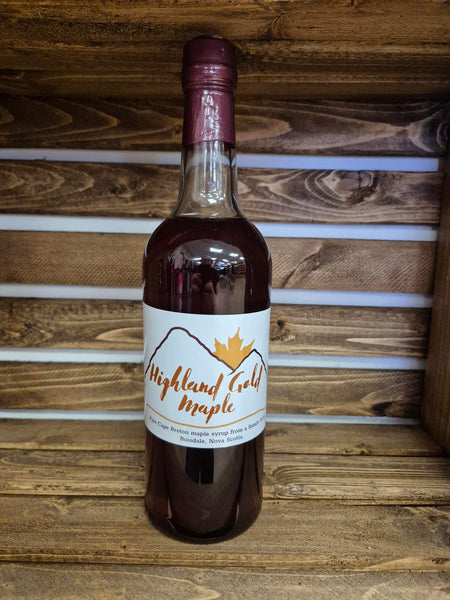 Highland Gold Maple Syrup (1 litre Glass Bottle)