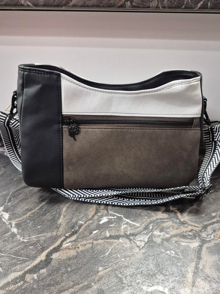 Purse - The Veronica Crossbody (multi-colored brown)