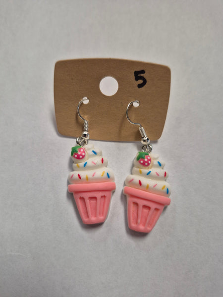 Earrings - Cupcake Dangles
