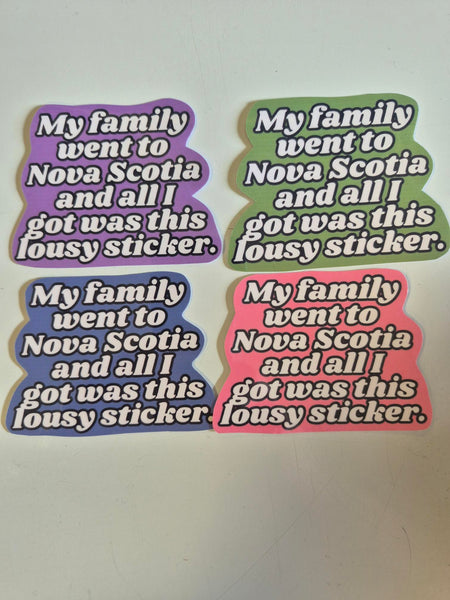 My Family Wend to Nova Scotia......