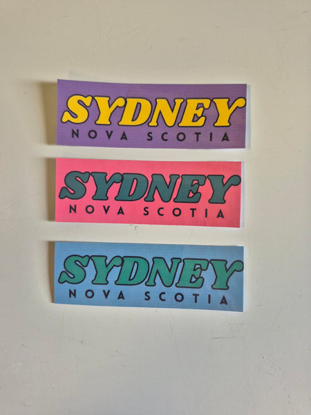 Sydney, Nova Scotia Sticker PINK