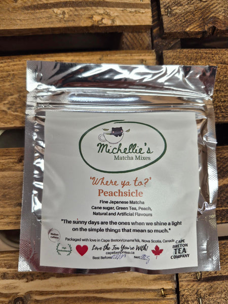 "Where ya to?" Peachsicle Matcha 30g