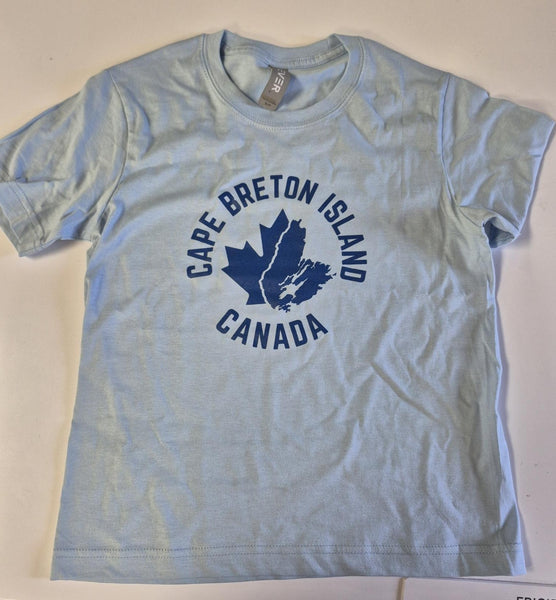 Cape Breton Island Canada Youth T-Shirt (Light Blue)