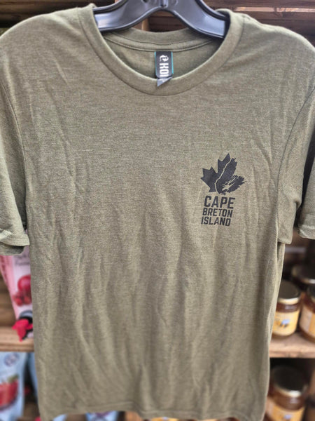 Cape Breton Island Logo T-Shirt (Military Frost)