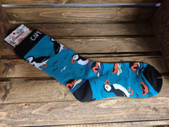 Cape Breton Adult Puffin Socks