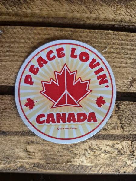 Sticker - Peace Lovin' Canada