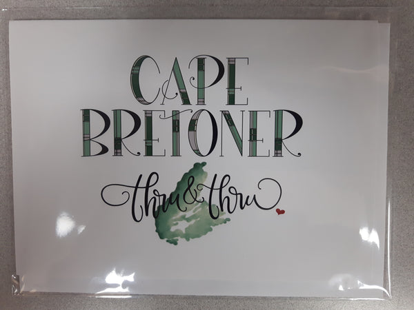 Notecard (Cape Bretoner Thru & Thru)