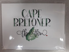 Notecard (Cape Bretoner Thru & Thru)