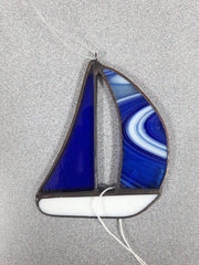 Stained Glass ( Sailboat 2.5"x3")
