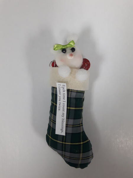 Ornament (tartan Stocking)