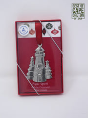 Pewter Ornament (Lighthouse Holiday)