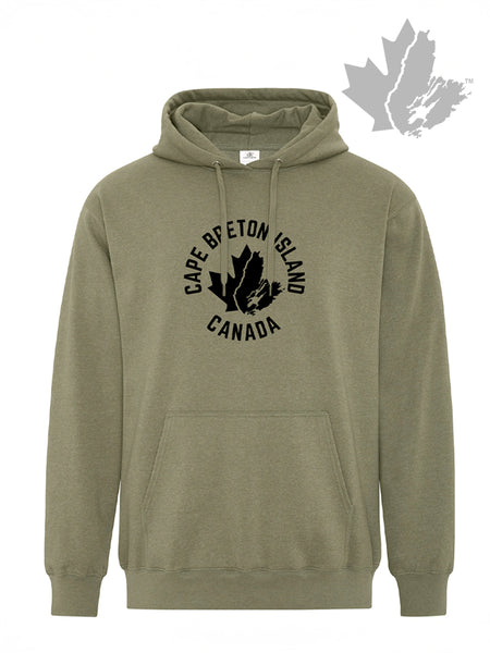Cape Breton Island Canada Hoodie (Military)