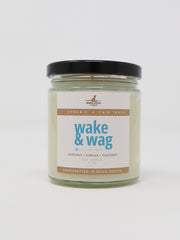 Candle Wake & Wag 9oz (Rescue Coffee)
