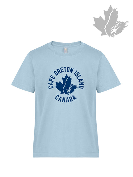 Cape Breton Island Canada Youth T-Shirt (Light Blue)