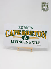 License Plate (Cape Breton "Living in Exile")