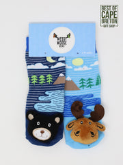 Moose & Black Bear Socks (0-36 mth)