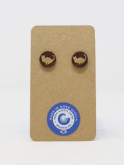 Studd Earrings - Cat (Maple)