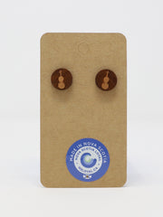 Studd Earrings - Fiddle (Oak)