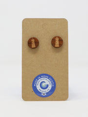 Studd Earrings - Lighthouse (Oak)