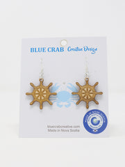 Dangle Earring - Ships Wheel