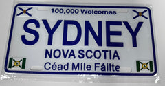 Sydney,NS Licence Plate