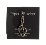 Piper Pewter Necklace ( Medium Treble Clef PD 9)